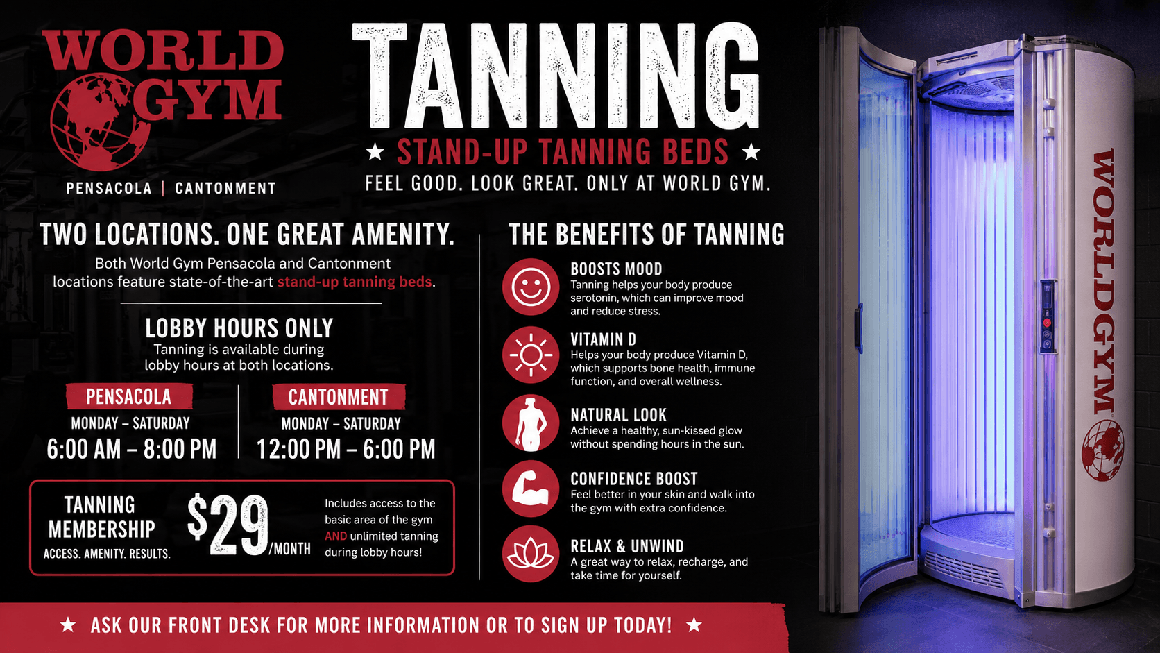 Stand-up Tanning